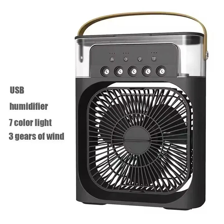 Portable Air Cooler Fan with LED Night Light & USB Power