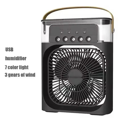Portable Air Cooler Fan with LED Night Light & USB Power