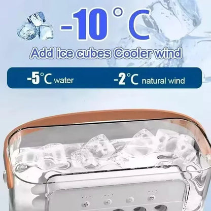 Portable Air Cooler Fan with LED Night Light & USB Power