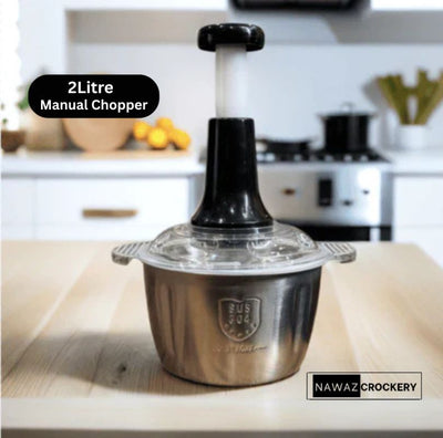 Multi-Functional 2Ltr Stainless Steel Push Chopper