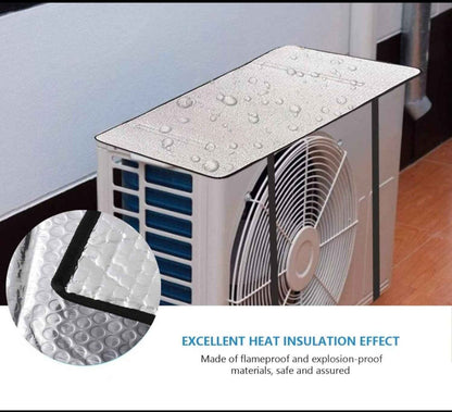 Heat & Waterproof Cover For AC Outdoor Unit (2pc Bundle)