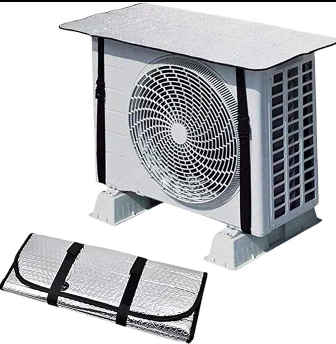 Heat & Waterproof Cover For AC Outdoor Unit (2pc Bundle)