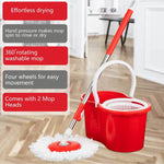 Spin Mop with Drain Bucket