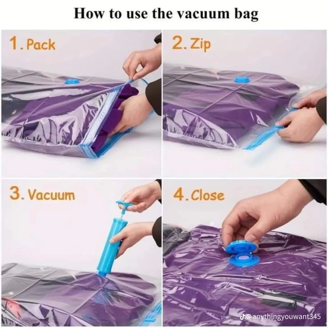 Vacuum Storage Bags With Pump